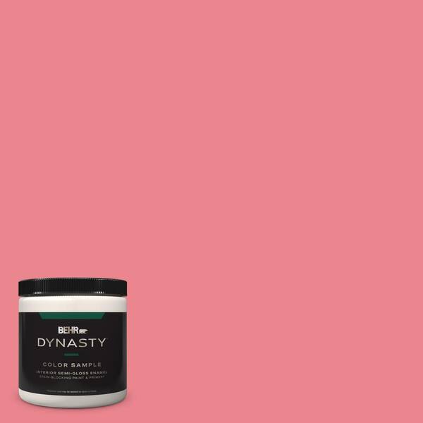 BEHR DYNASTY 8 oz. #130B-5 Bridesmaid Semi-Gloss Enamel Stain-Blocking Interior/Exterior Paint and Primer Sample