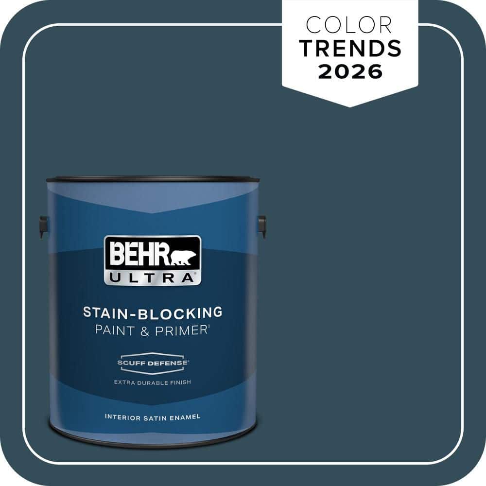 1 gal. Home Decorators Collection #HDC-CL-28 Nocturne Blue Extra Durable Satin Enamel Interior Paint & Primer price history on PriceWatchPro