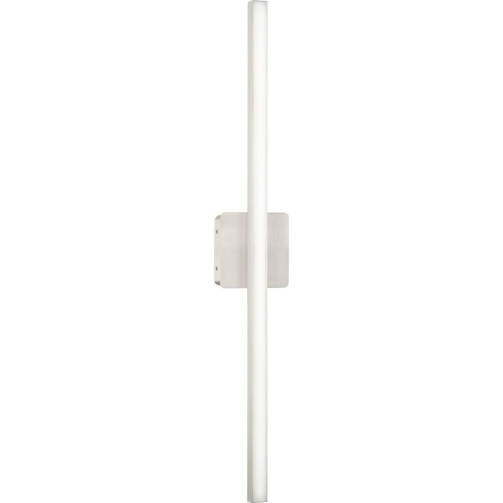 Large Brushed Nickel LED Linear Vanity Light