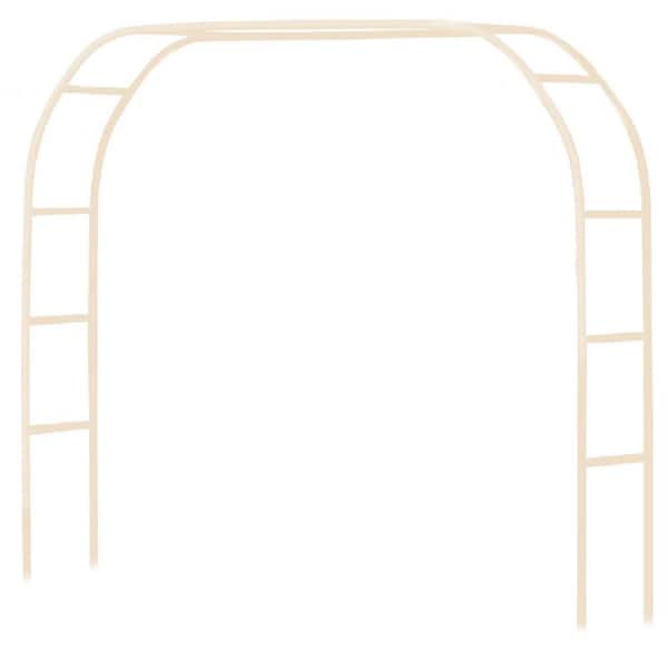 Unbranded 95 in. Metal Pergola Arbor Trellis Steel Garden Arch, Outdoor Garden Lawn Backyard