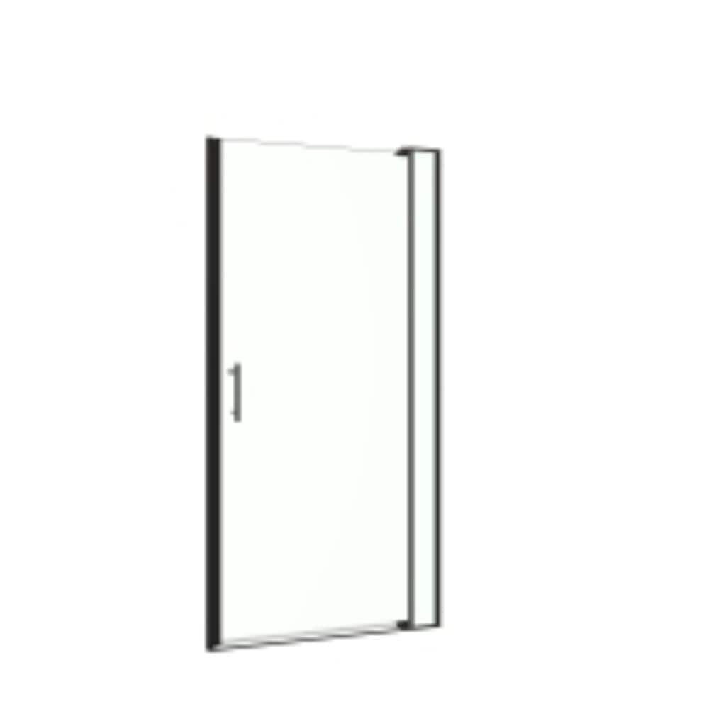"28-32""W x 72"" Universal Pivot Shower Door, 1/4 & 5/16"" Glass, Matte Black Left Right Swing" price history on PriceWatchPro