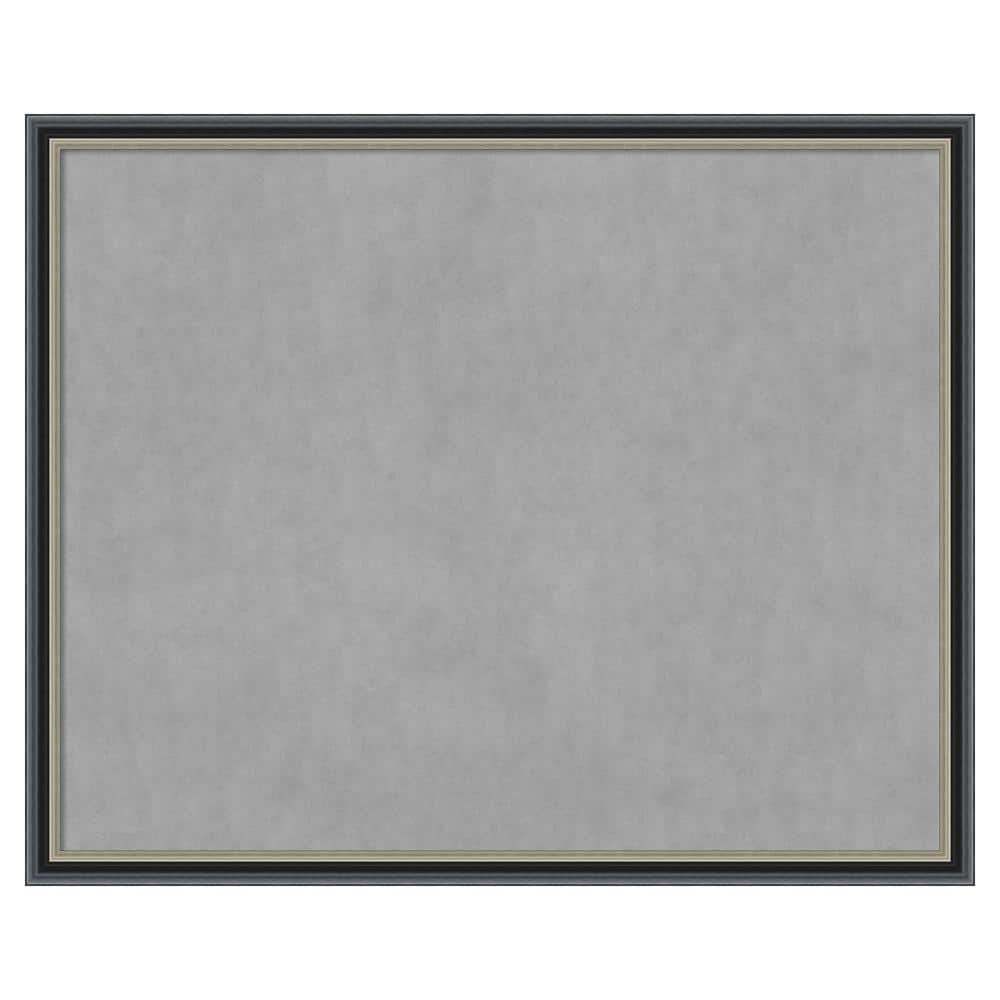 Theo Black Silver 43 in. x 35 in Framed Magnetic Board price history on PriceWatchPro