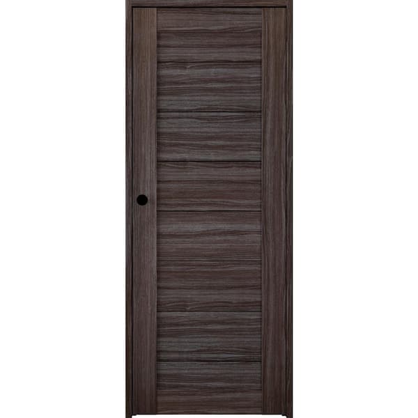 Belldinni 24 in. x 80 in. Ermi Right-Handed Solid Core Gray Oak Wood Composite Single Prehung Interior Door