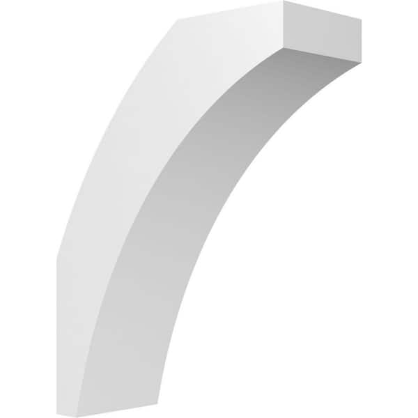 Ekena Millwork 5"W x 12"D x 16"H Standard Thorton Architectural Grade PVC Knee Brace