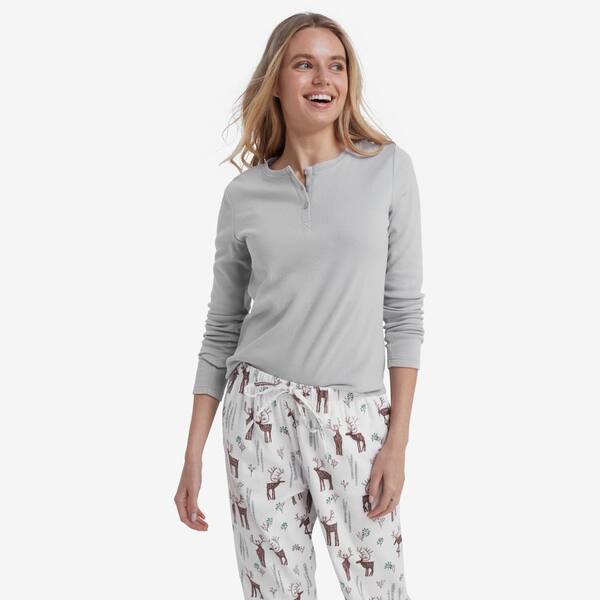 The Company Store Company Cotton Family Flannel Women's Extra Large Winter White Pajama Set