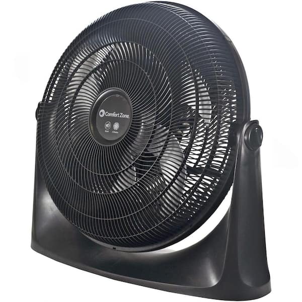 Adrinfly 20 Inch 3 Speed Power Curve High Velocity Floor Fan with Wall-Mounting Capabilities, Black
