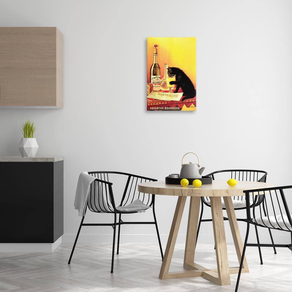 Vintage Cat and Absinthe by Marcus Jules Unframed Animal Graphic Art Print 24 in. x 16 in. price history on PriceWatchPro