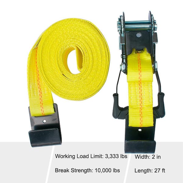 2 inch x 30 foot Ratchet Strap with Flat Hooks — Canada Cargo