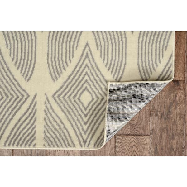 Kobe Henley Bone and Light Grey 4 ft. 3 in. x 7 ft. 3 in. Area rug