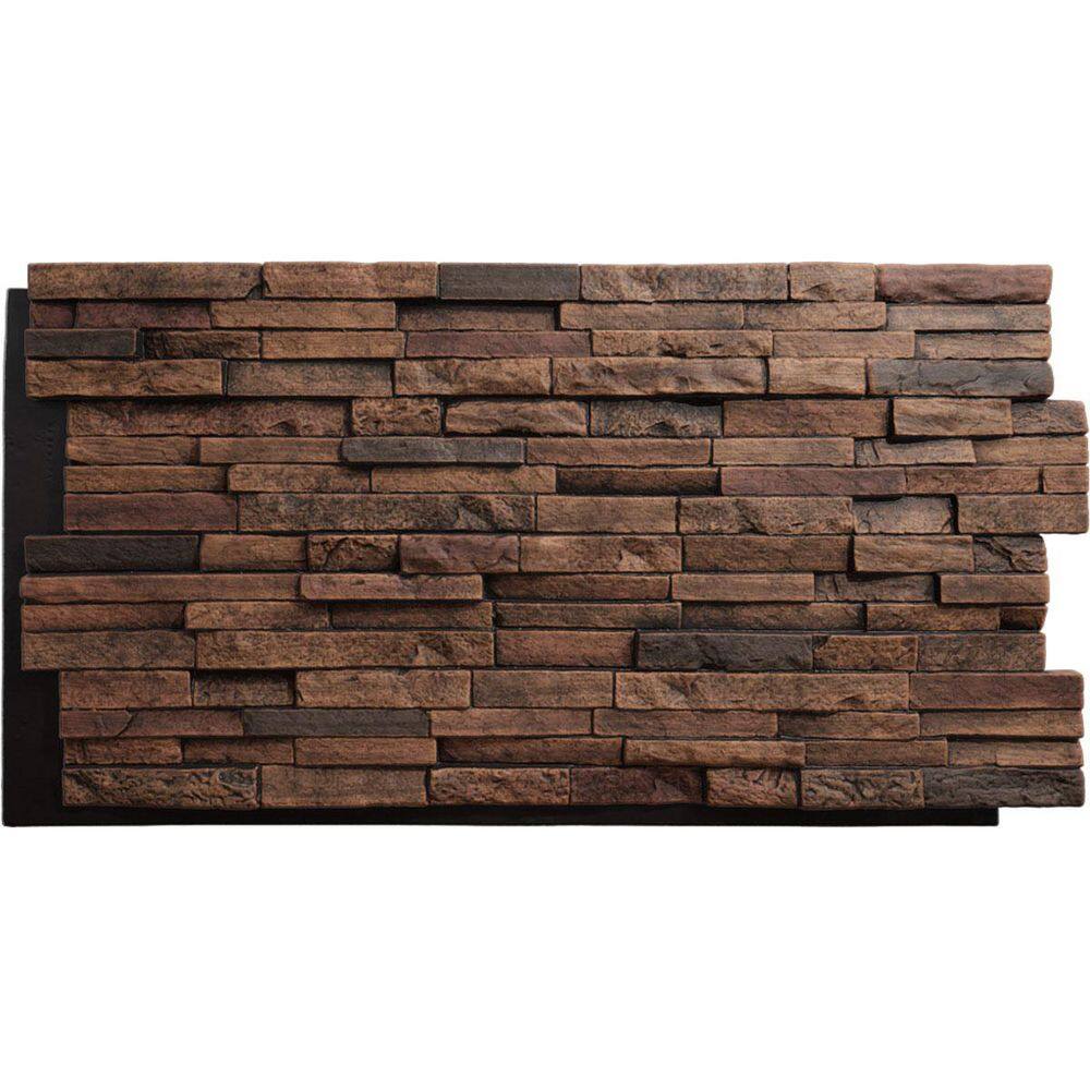 "EverStone Eldorado Faux Stone Panel, 48""W x 25""H x 1""D, Smoked Cinnamon Color" price history on PriceWatchPro