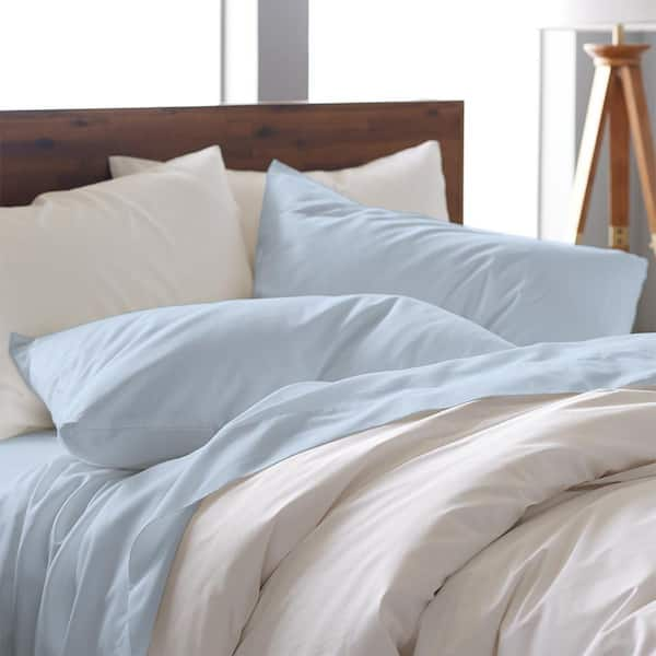 Chambray Olive Green Linen Bed Sheets Set, Chambray Linen Sheets for thick  mattress