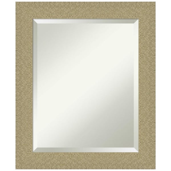 Amanti Art Mosaic Gold 20.25 in. H x 24.25 in. W Framed Wall Mirror