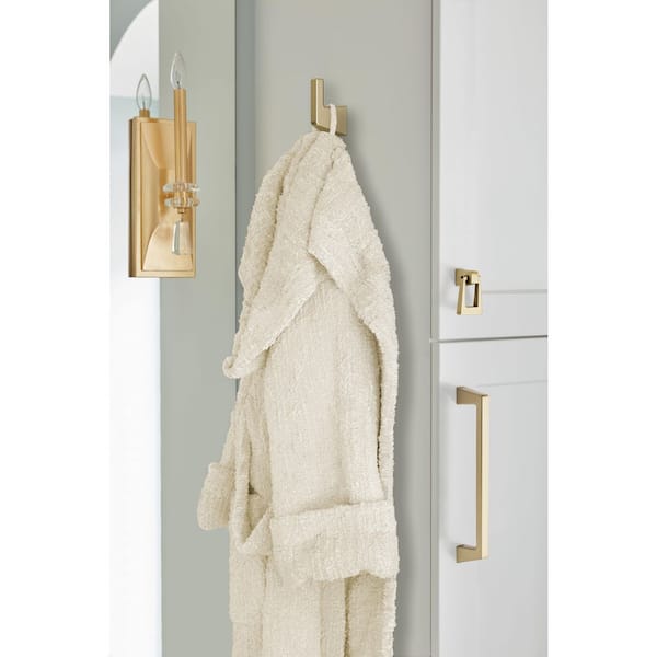 Blackrock Knob Single Robe Hook in Golden Champagne