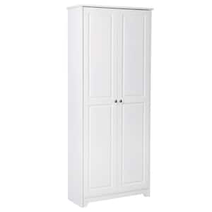 White Wood 30.7 in. Armoire