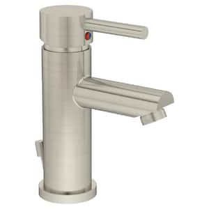 Dia Single Hole 1-Handle Bathroom Faucet in Satin Nickel