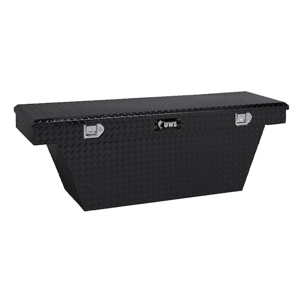 UWS 60 in. Deep Angled Crossover Truck Tool Box (TBSD-60A-BLK Packaged for Parcel)