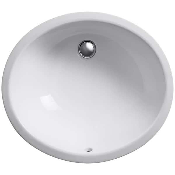 Caxton 19-1/4 in. Oval Vitreous China Undermount Bathroom Sink in White