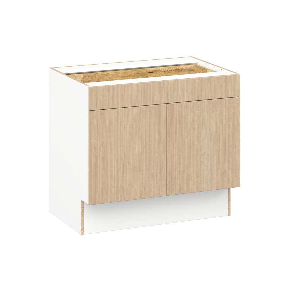Timberline 36 in W x 24.5 in D x 32.5 in H Assembled Shaker ADA Base Kitchen Cabinet in Mojavi Oak with Drawer price history on PriceWatchPro