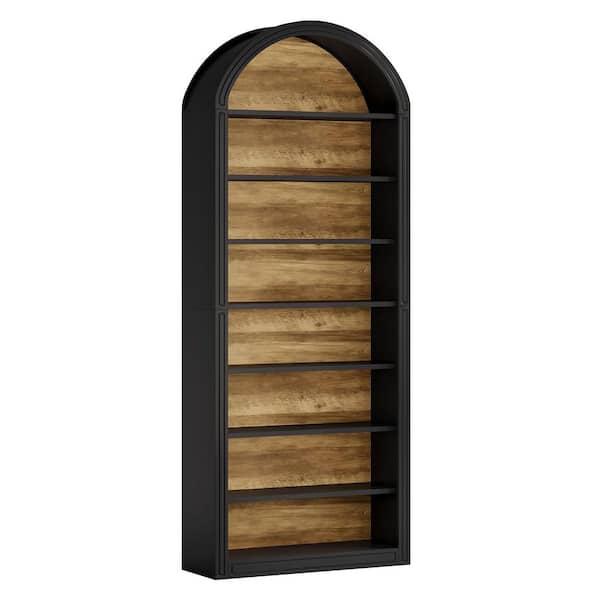 78.7 in. H x 31.5 in. W Black Wood Shoe Storage Cabinet with 8 Tier Shelves
