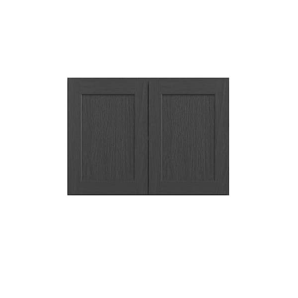 Kunal Kitchens Jamestown Recessed 33 in. W x 24 in. H x 12 in. D in Espresso Plywood Assembled Wall Cabinet