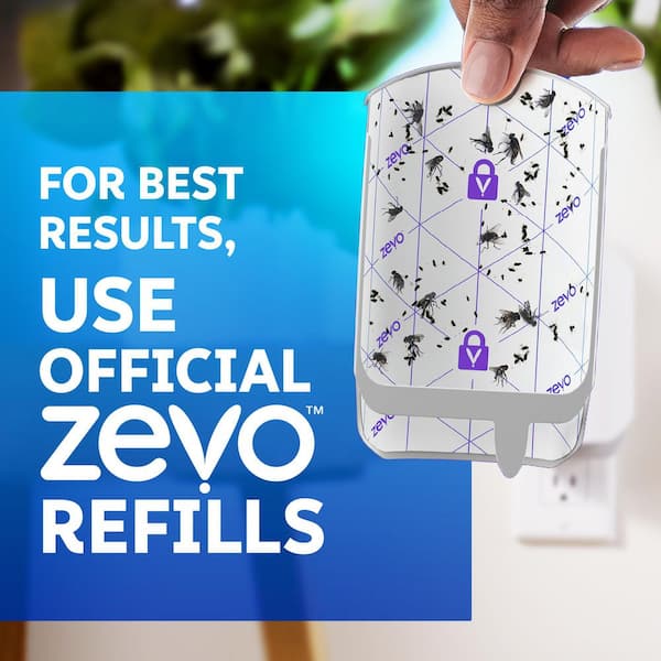 ZEVO Flying Insect Trap Full Size Refill-4 Refill Cartridges(2