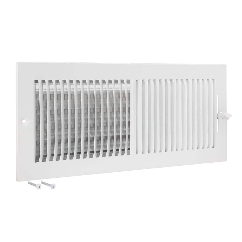 EZ-FLO 17.75  x 17.75  Rectangle White Sidewall Register