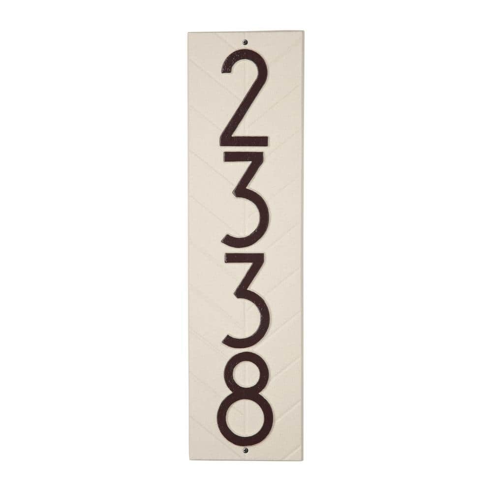 Modern Coastal Clay Metal Vertical Wall Plaque
