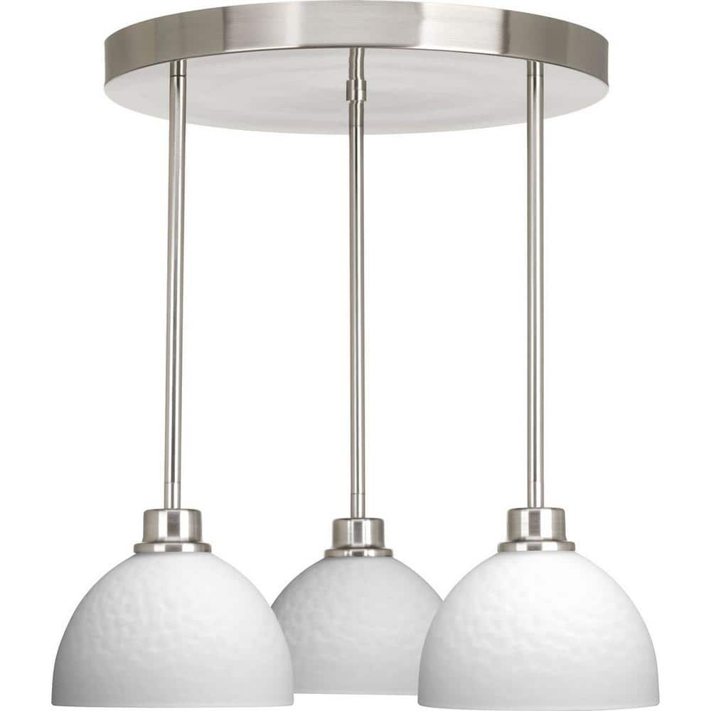 Brushed Nickel Round LED Pendant Canopy