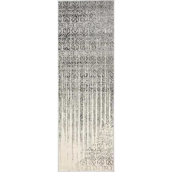 Unique Loom Del Mar Jennifer Gray 2' 0 x 6' 0 Runner Rug