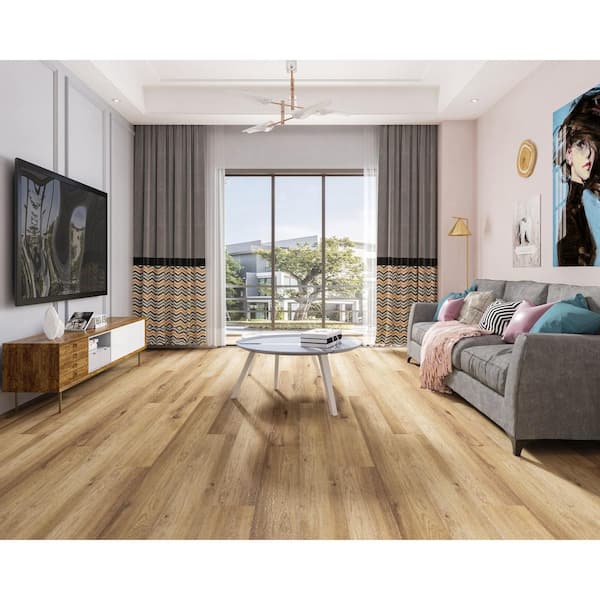 Dekorman Madison Empire Black Walnut Waterproof Click Lock Luxury Vinyl Plank Flooring - 9 in. W x 60 in. L x 10mm T