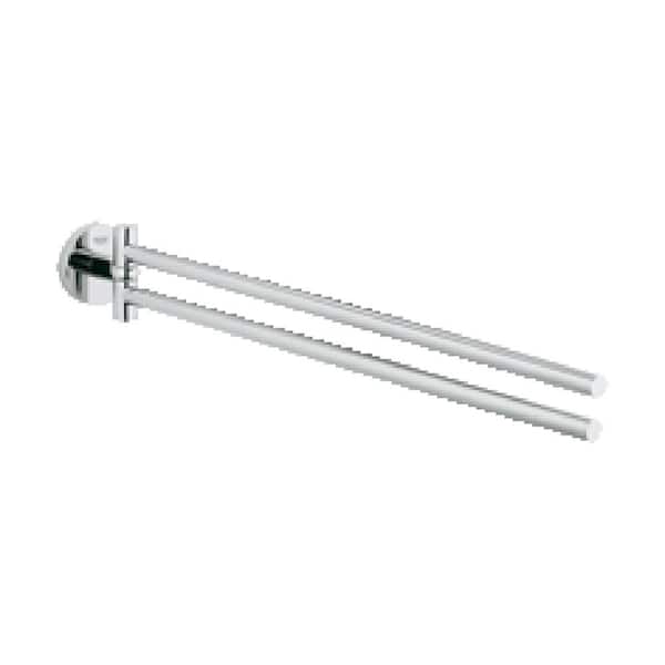 GROHE Essentials 18 in. 2-Bar Double Towel Bar in StarLight Chrome