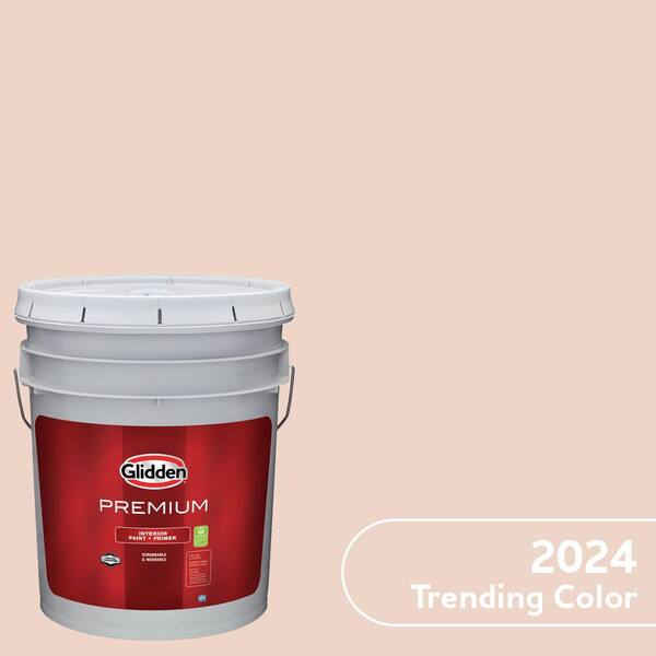 Glidden Premium 5 Gal. PPG10702 Blush Beige Satin Interior Latex Paint