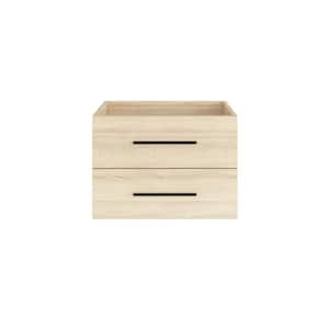 Napa 30 in. W x 22 in. D x 21 in. H Single Sink Bath Vanity Cabinet without Top in White Oak, Wall Mounted