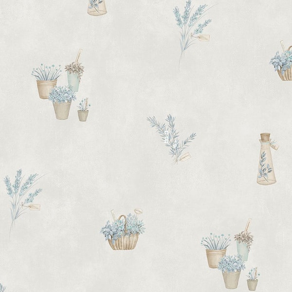 Norwall Fresh Herbs Vinyl Strippable Roll Wallpaper (Covers 56 sq. ft.)