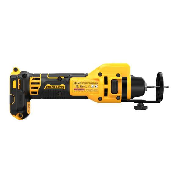 DEWALT XR 20V Lithium Ion Cordless Rotary Drywall Cut Out Tool Tool Only DCE555B The Home Depot