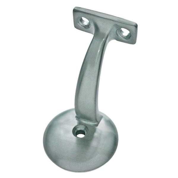 Stair Parts 601-B-MD Brushed Nickel Stair-Rail Wall Bracket Accessory