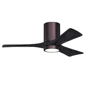 Irene-3HLK 42 in. Integrated LED Indoor/Outdoor Brushed Bronze Ceiling Fan with Remote and Wall Control Included
