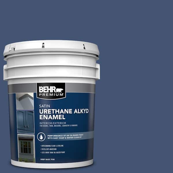 5 gal. Home Decorators Collection #HDC-CL-26 Champlain Blue Urethane Alkyd Satin Enamel Interior/Exterior Paint