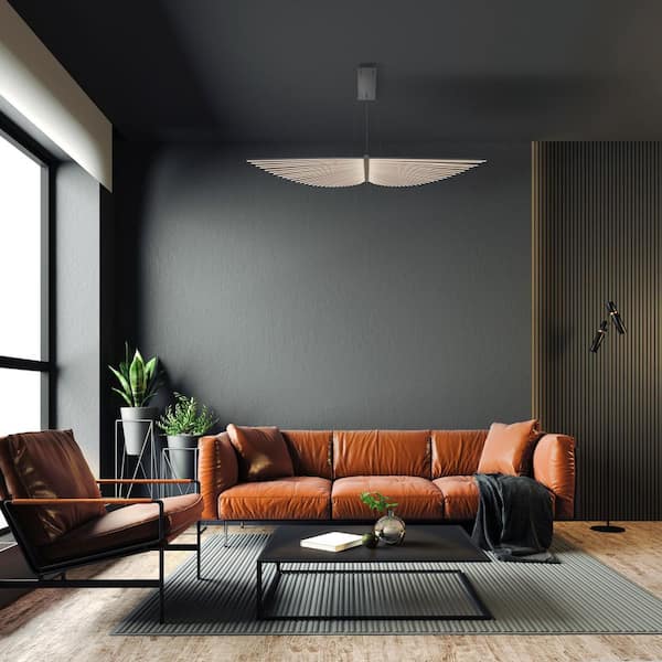 Seraph 57-Watt 1-Light Integrated LED Black Geometric Chandelier