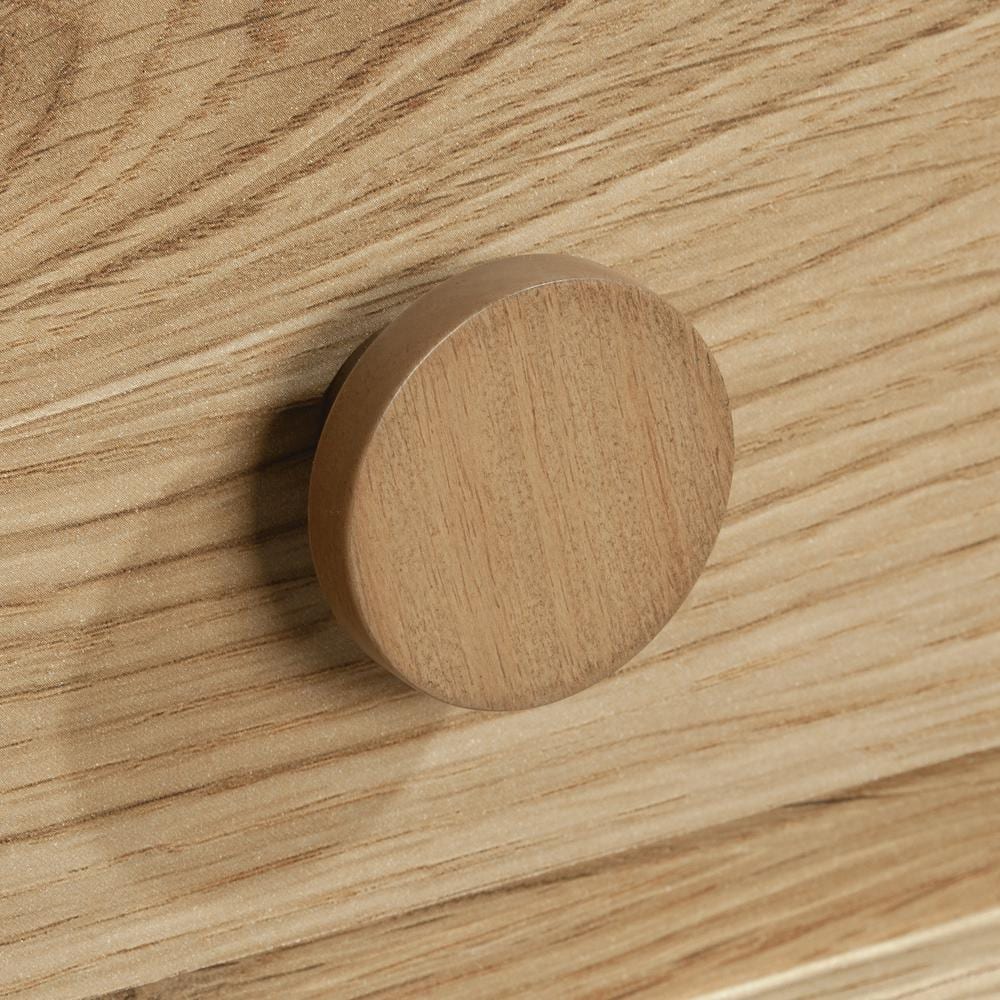 Timber Oak L-Shaped Computer Desk with Drawer and Filing Cabinet