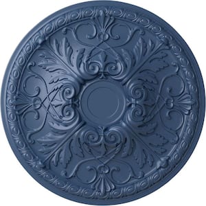 26" x 3" Tristan Urethane Ceiling Medallion (Fits Canopies up to 5-1/2"), Hand-Painted Americana