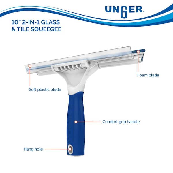 Unger 10 in. Glass and Tile Squeegee 979620 - The Home Depot