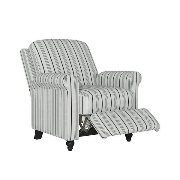 striped recliner chair