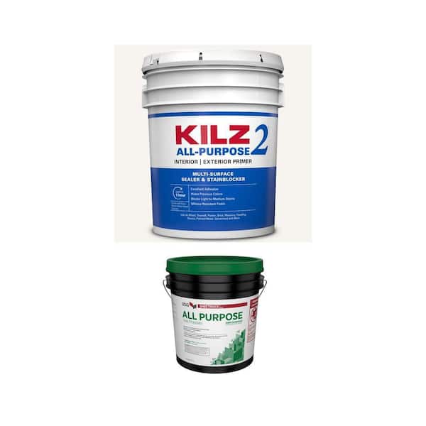 KILZ 2 All Purpose 5 gal. Primer and 4.5 gal. All Purpose Ready-Mixed Joint Compound Combo (2-Piece)