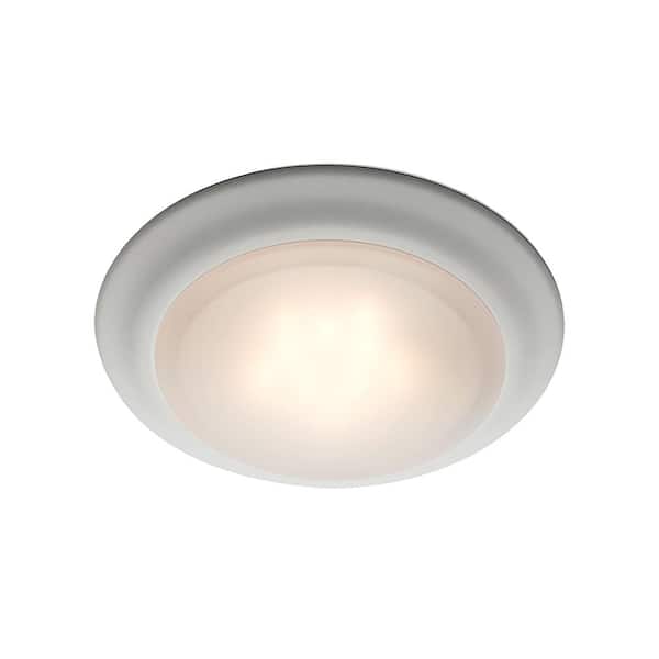 Bel Air Lighting Vanowen 7.5 in. White Integrated LED Miniature Disk Flush Mount Ceiling Light Fixture with Acrylic Shade