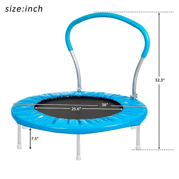 Kids mini hotsell trampoline with handle