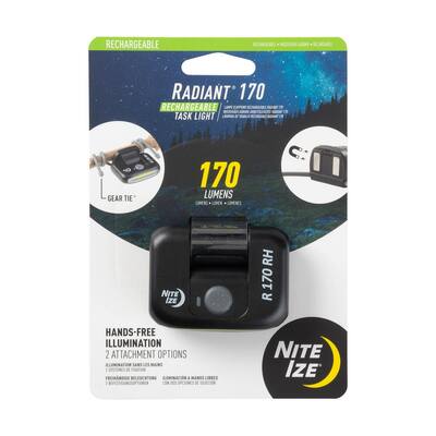 Black Radiant 170 Rechargeable Task Light