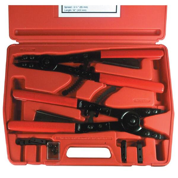 WORKPRO 7-Piece Pliers Set, 4-Piece Snap Ring Pliers&3-piece Locking