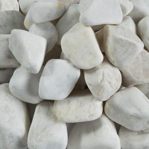 Alpine White 0.5 cu. ft. per Bag (1 in. to 2 in.) Bagged Landscape Pebbles (1 Bag/0.5 cu. ft.)