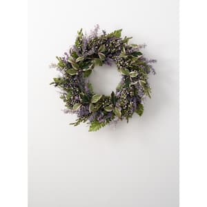 22'' Artificial Lavender Wreath